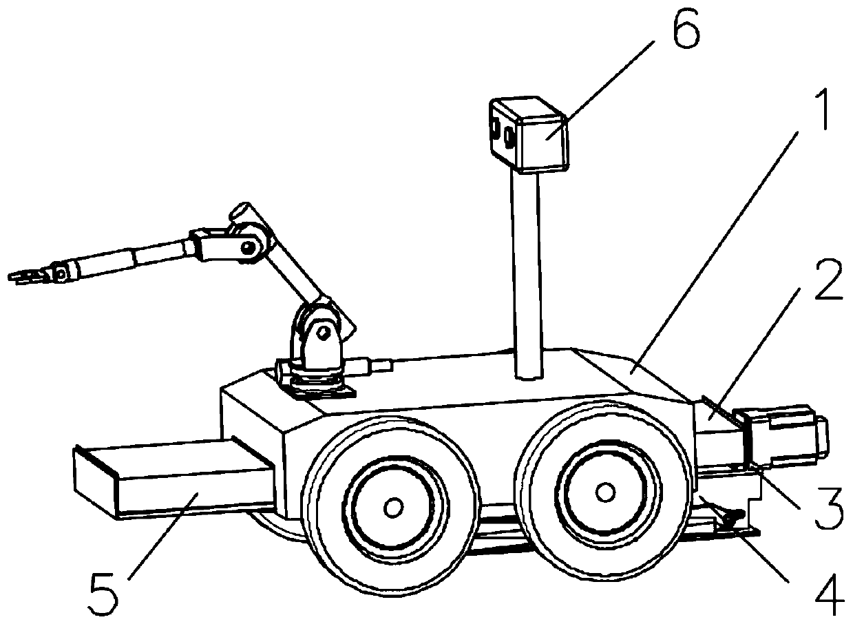 Substation wheeled obstacle surmounting mechanism, robot and method thereof