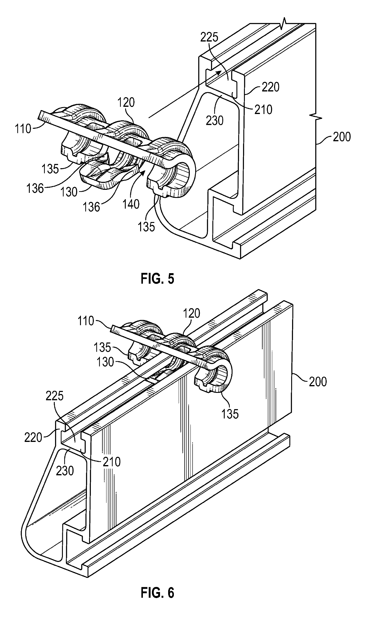 Clamp for securing and electrically bonding solar panels to a rail support