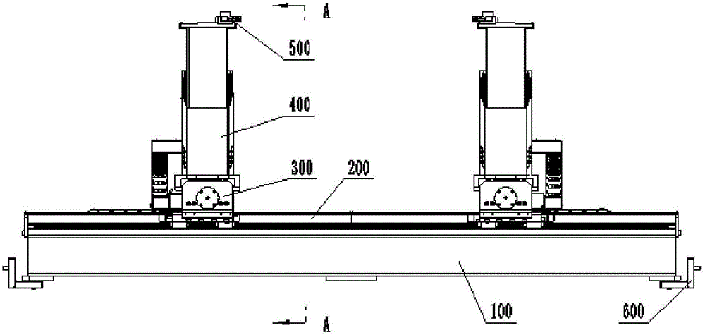 Modular closed bending machine back stop device