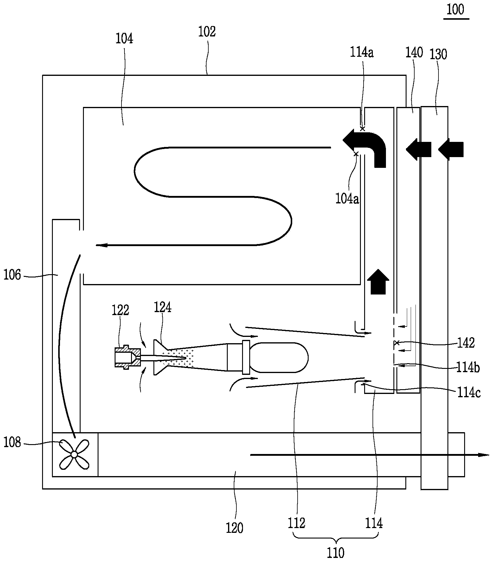 Dryer with a waste heat recovery means