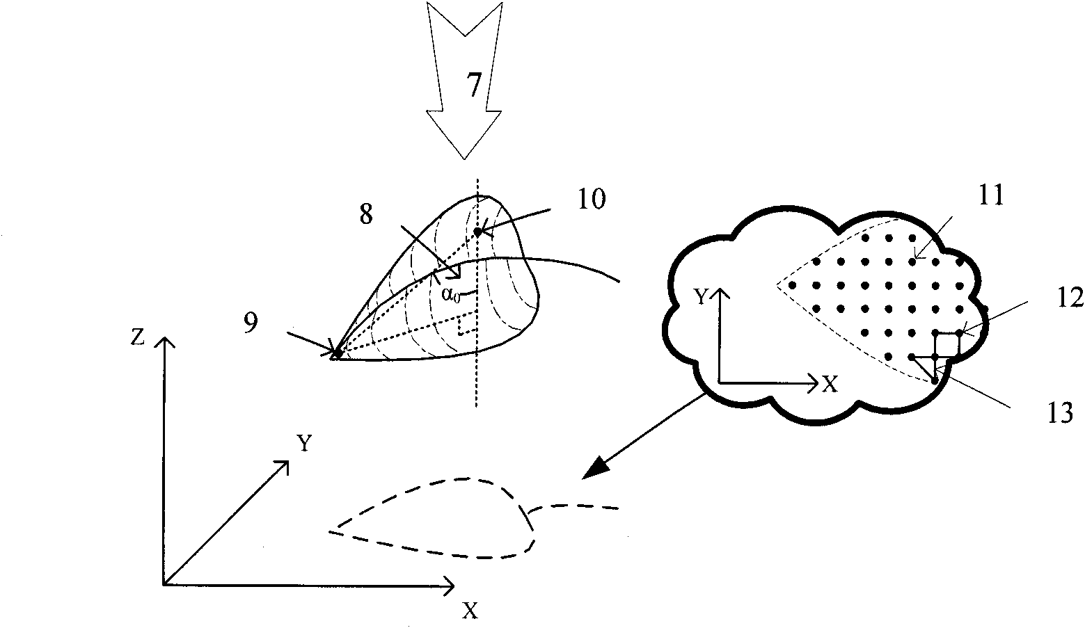 Method for measuring stress state of plant water