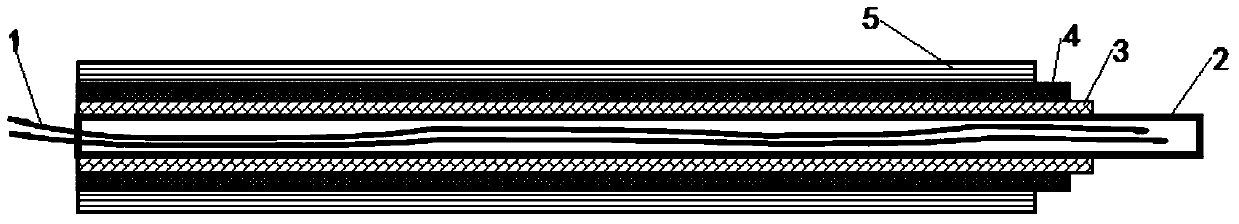 A kind of carbon fiber composite cable with optical fiber and preparation method thereof