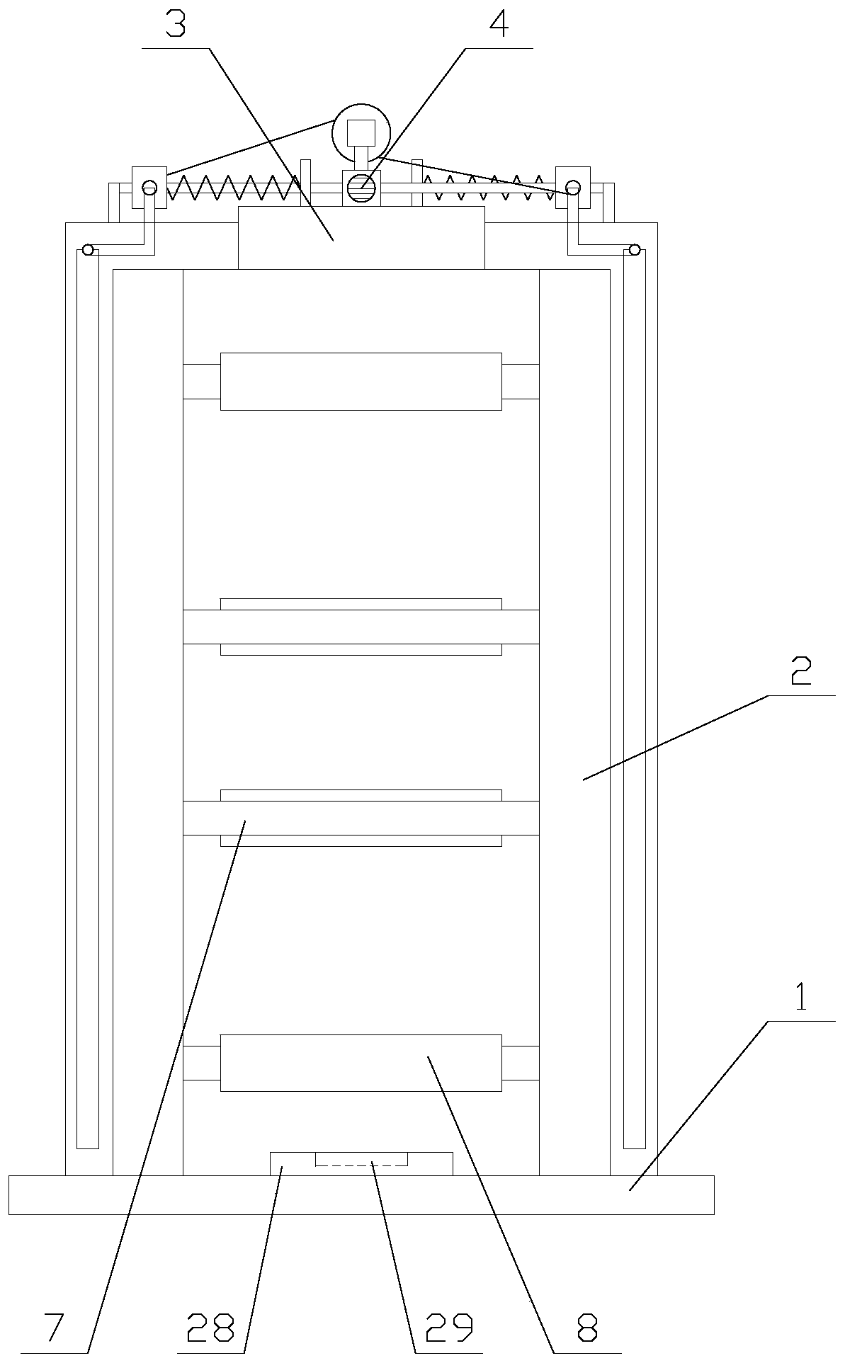 Efficient and reliable security door used for urban traffic