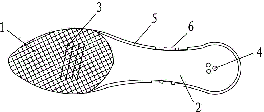 Plastic midsole of women's shoes and processing method thereof