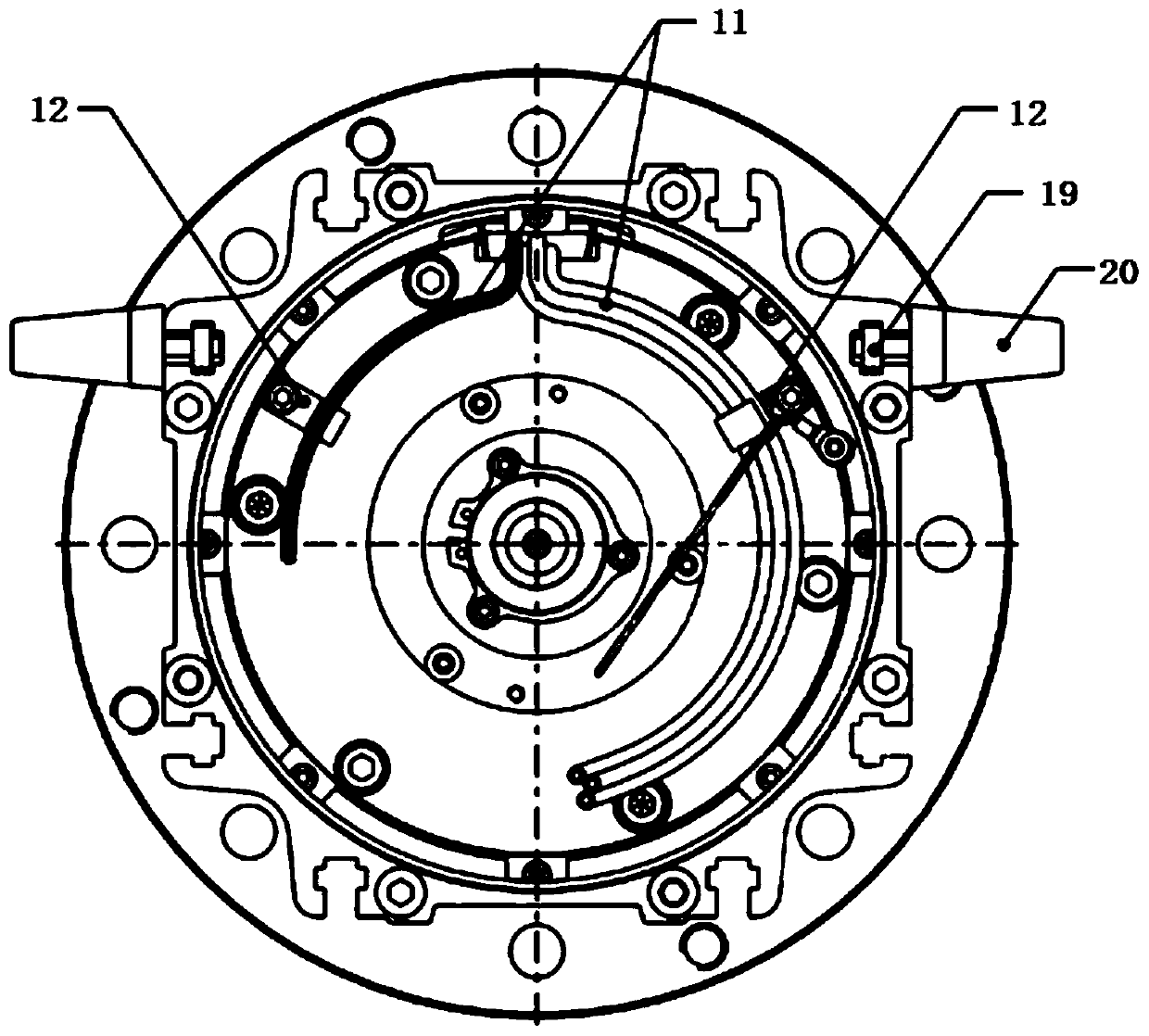 Wind power variable pitch all-in-one machine structure