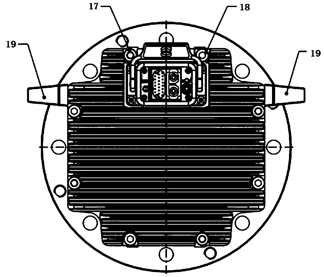 Wind power variable pitch all-in-one machine structure