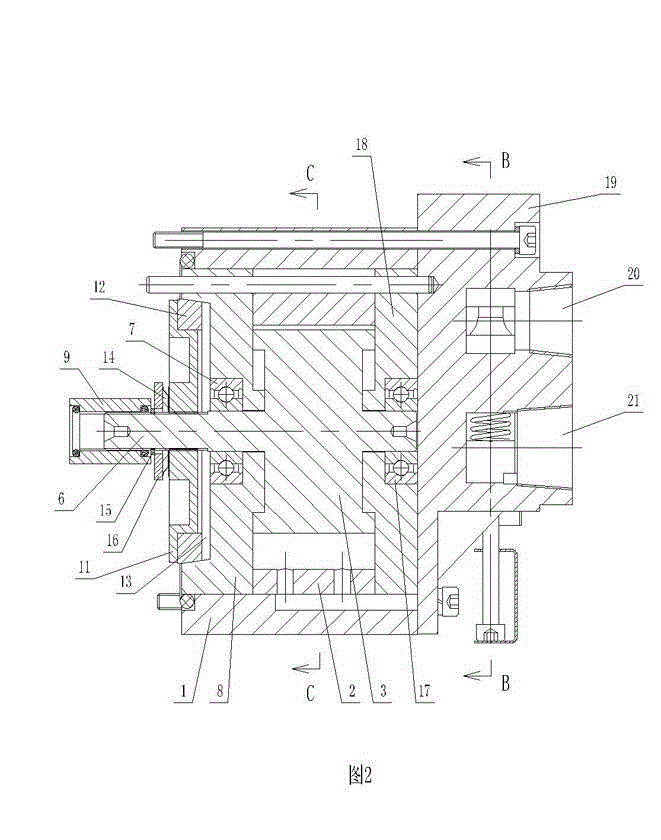 Braking integrated pneumatic motor