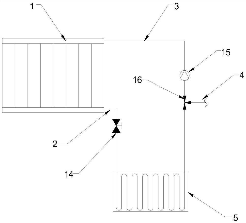 Intelligent ventilation system for central heating and control method