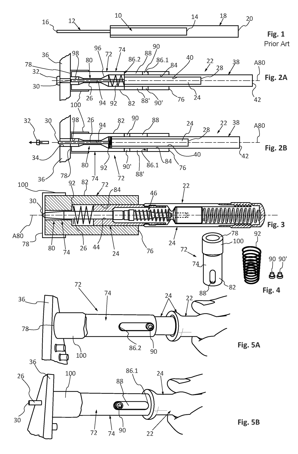 Punching tool equipped with a guide sleeve