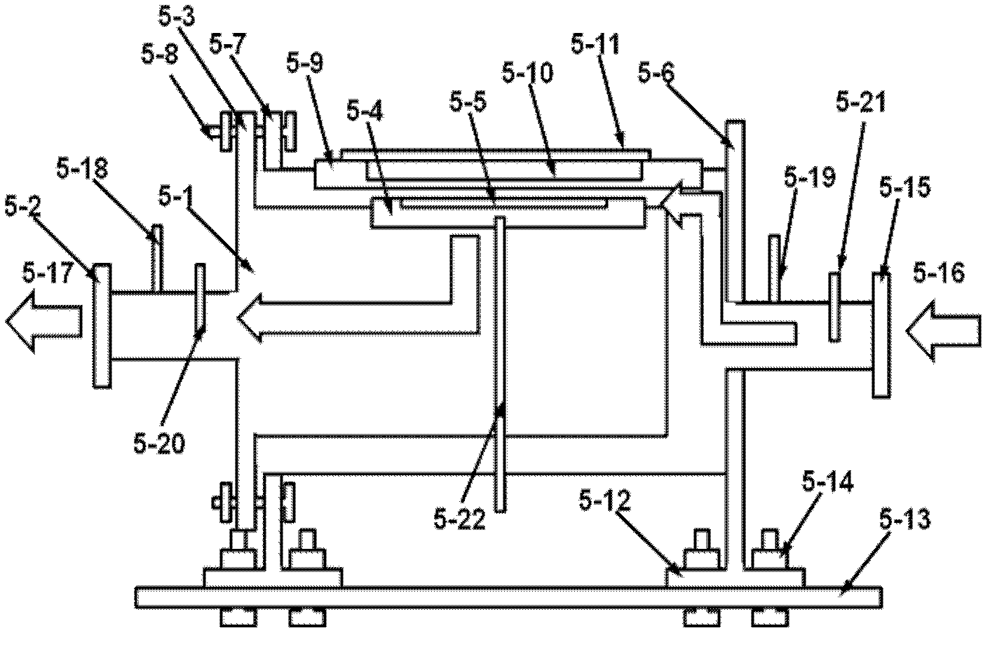 Visual system used in particle trapping process of diesel engine