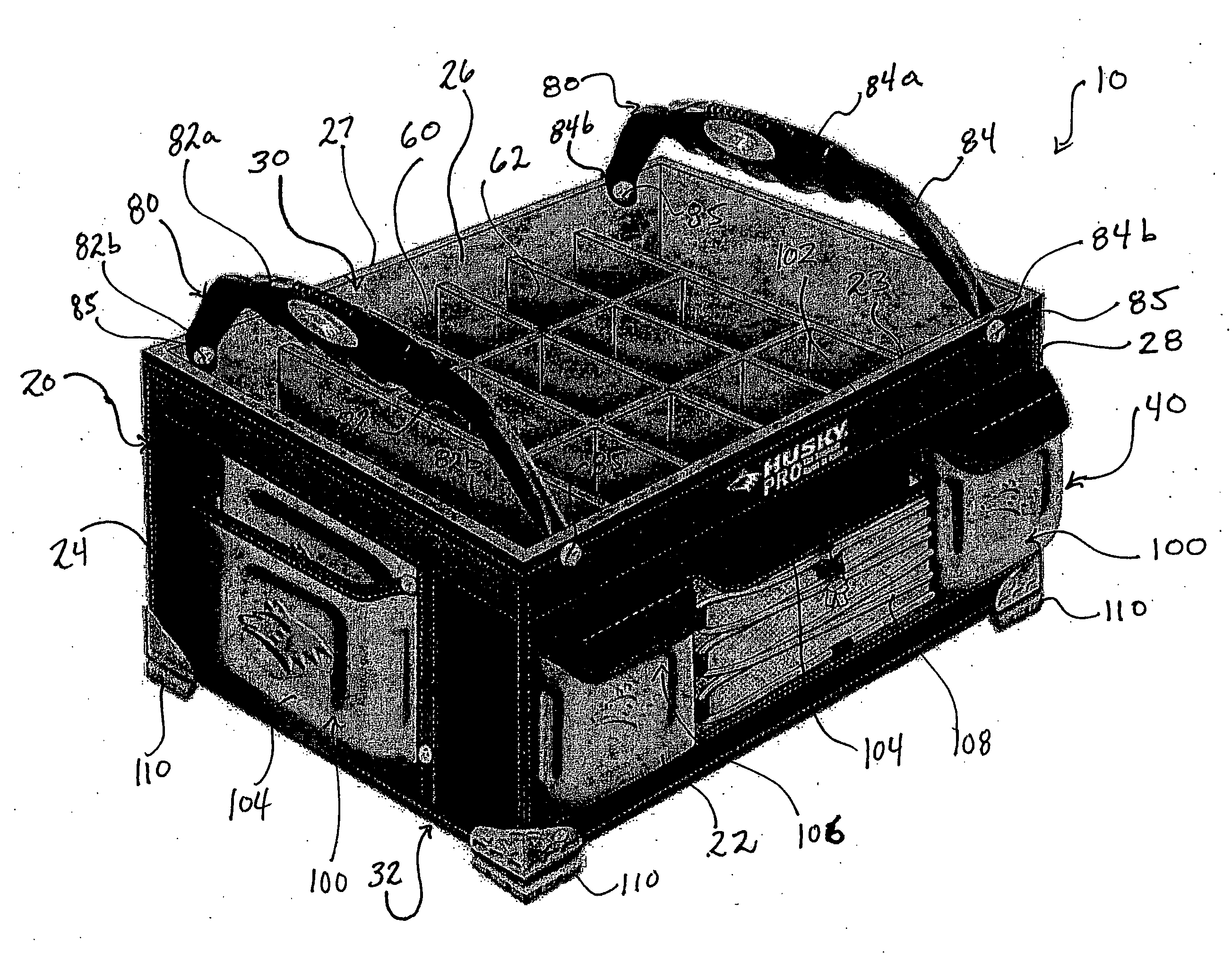 Compartmentalized utility bag