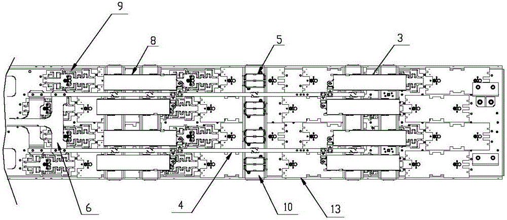 Dual system independent downward inclination angle adjustment base station electrically-controlled antenna