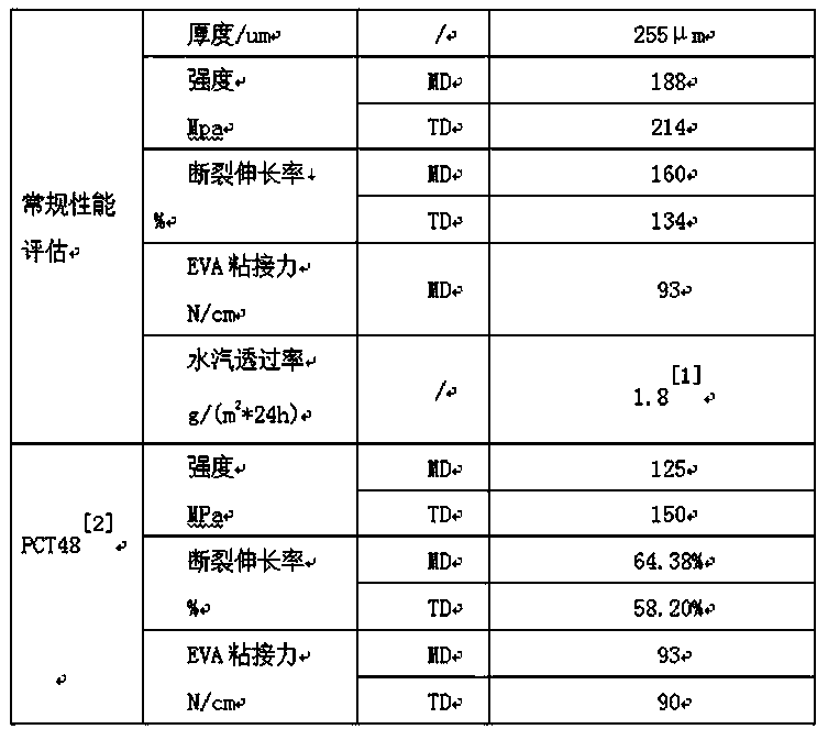 Transparent PET backboard of double-layered structure and processing method thereof