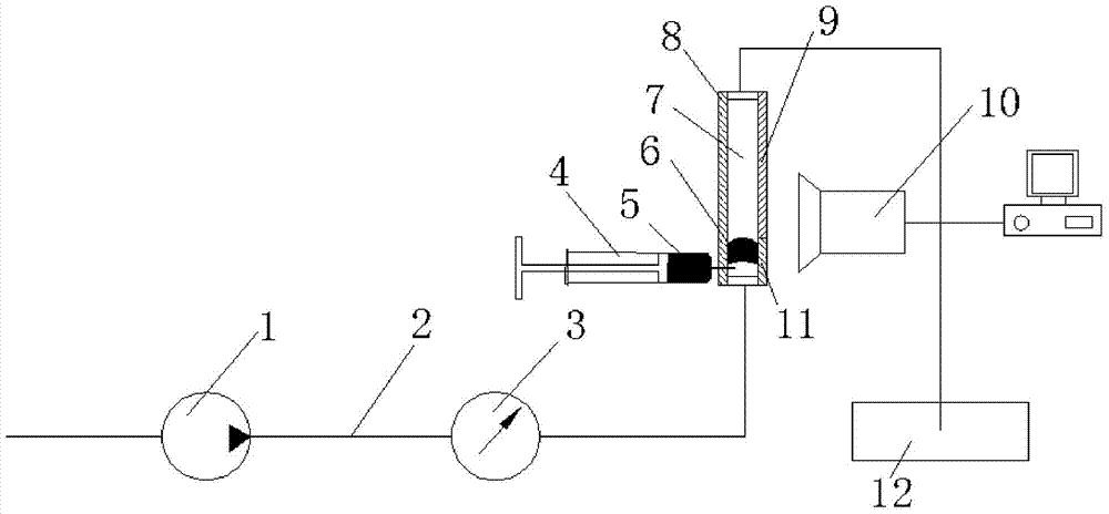 Device for measuring slip velocity under micro-scale and measurement method