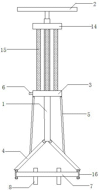 Tire dismounting device held with both hands