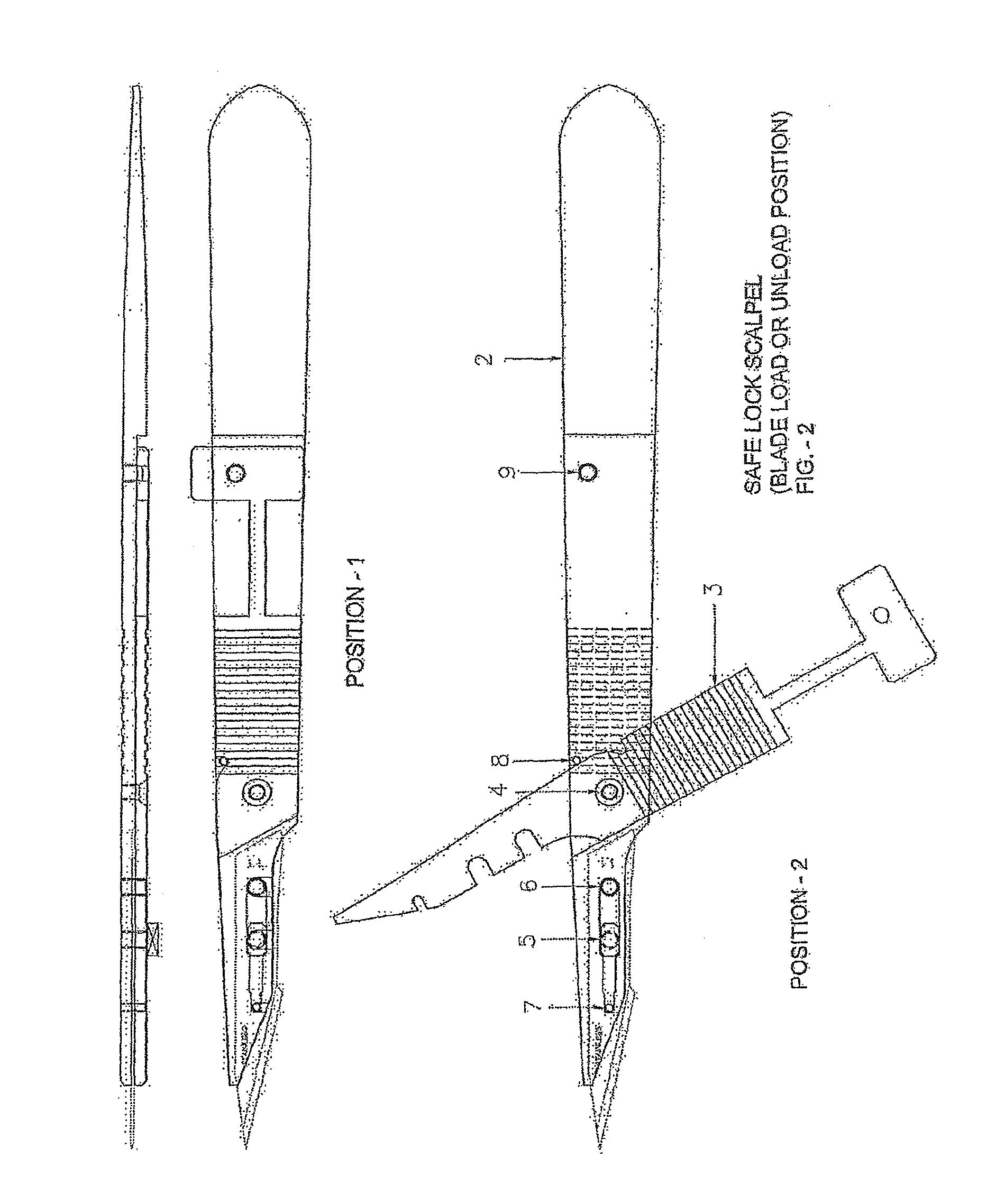 Reusable metal blade handle