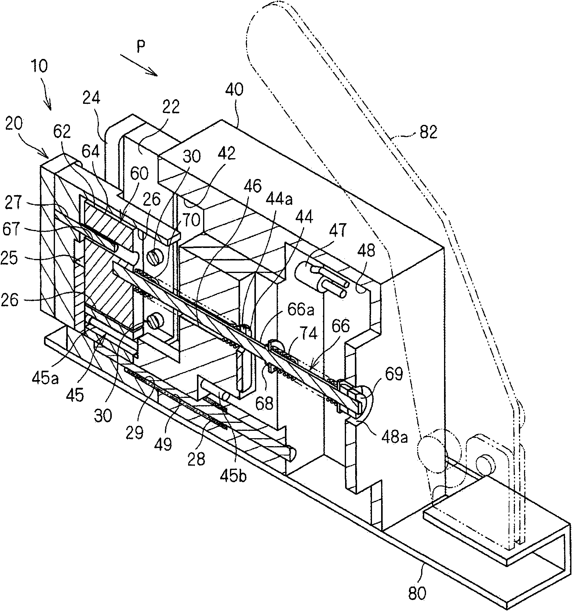 Device for detecting tabling state of retainer