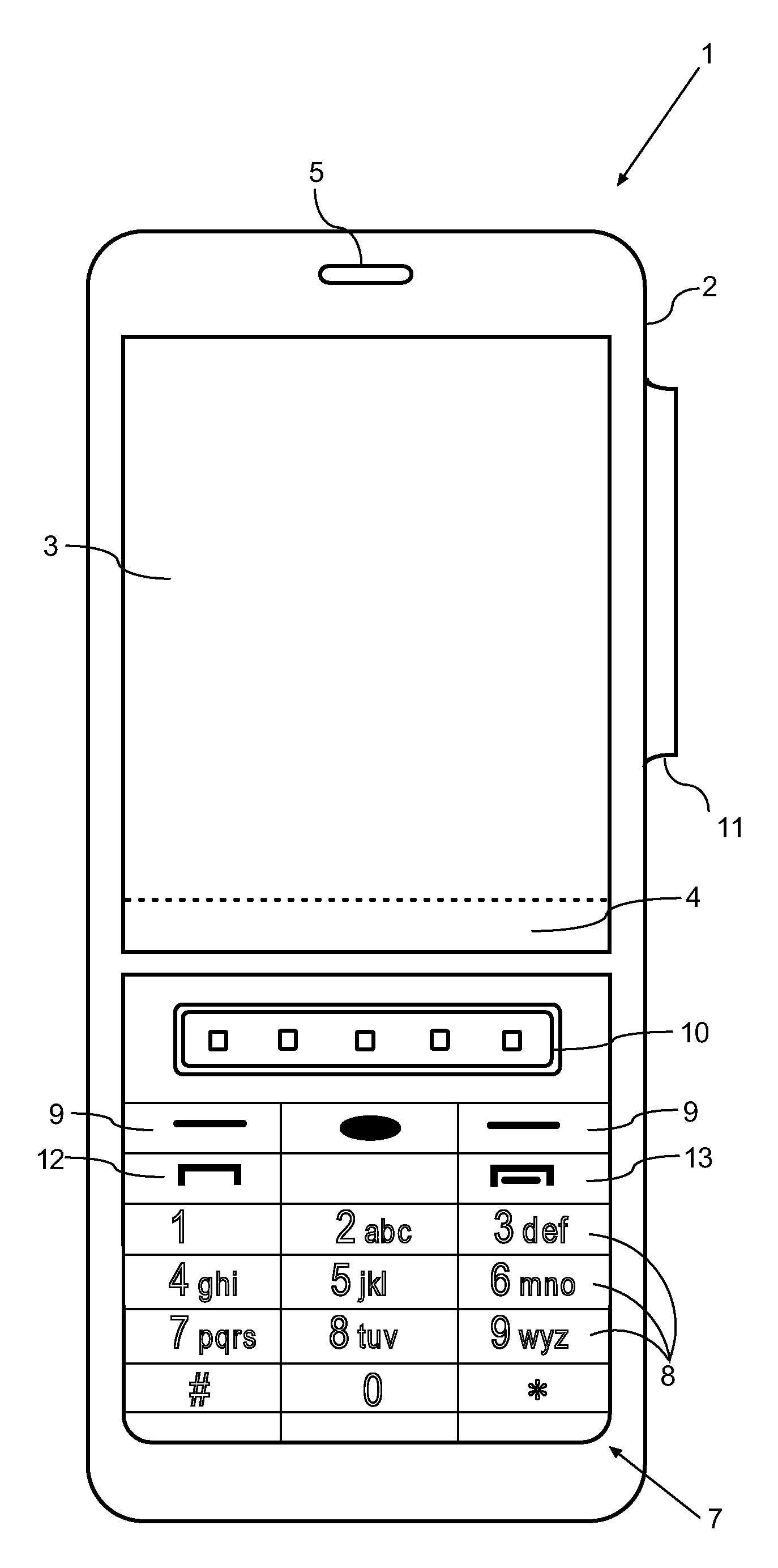 Mobile electronic device with competing input devices