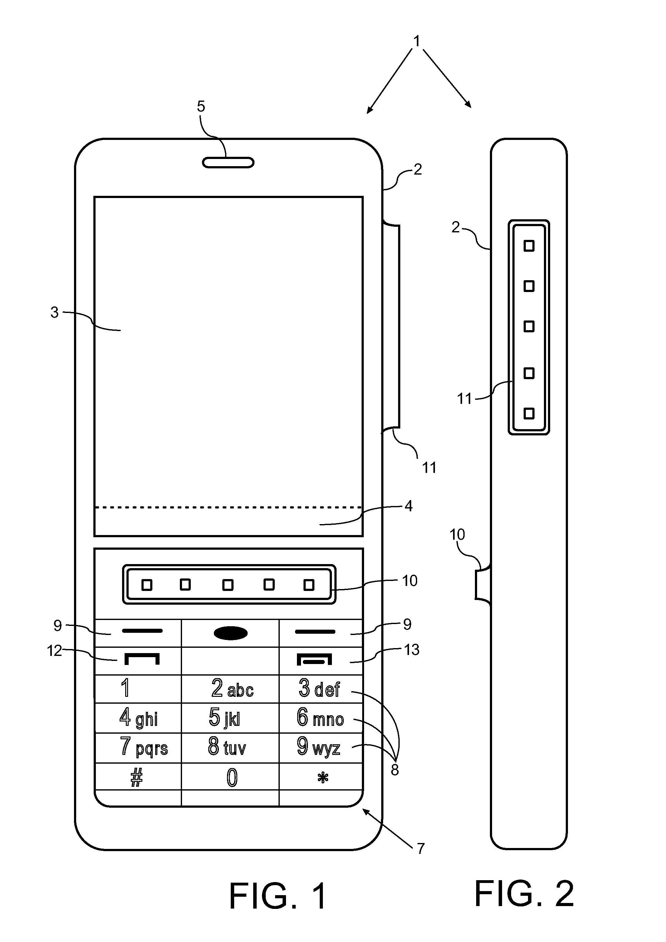 Mobile electronic device with competing input devices