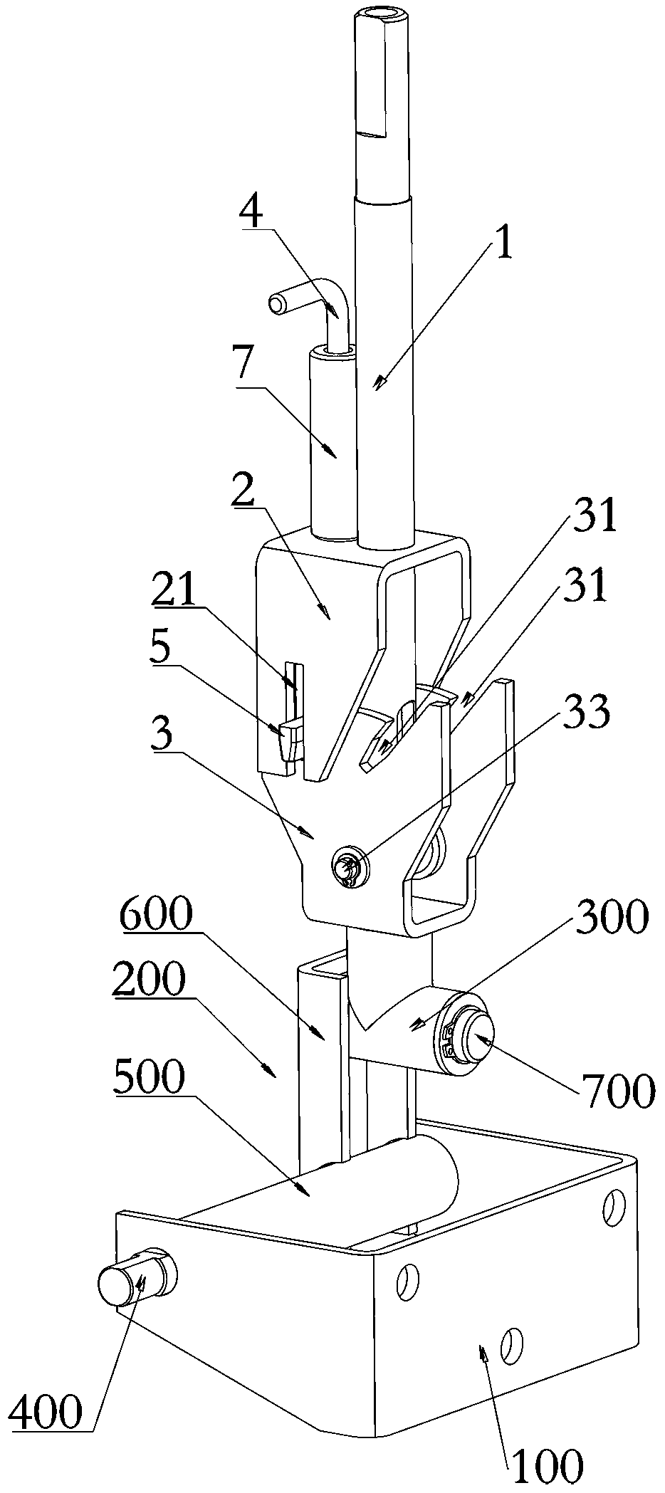 A position-adjustable handle rod and steering handle of agricultural machinery