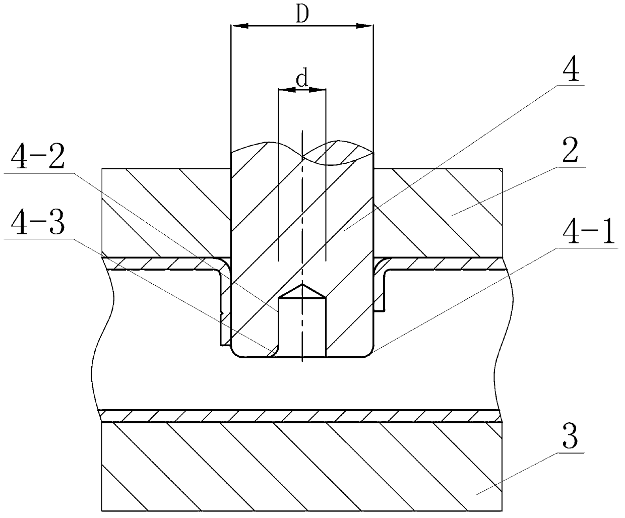 Hydraulic punching and flanging mould used for interior high-pressure forming member