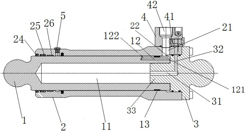 Plunger cylinder, pumping system swing valve mechanism and concrete pumping equipment