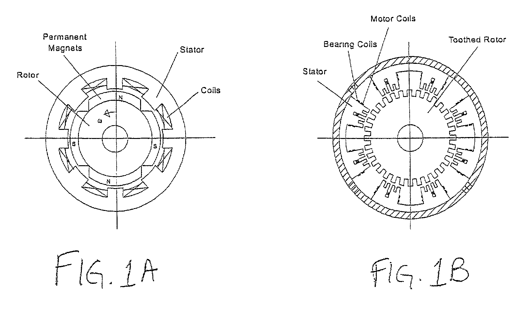 Integrated magnetic bearing