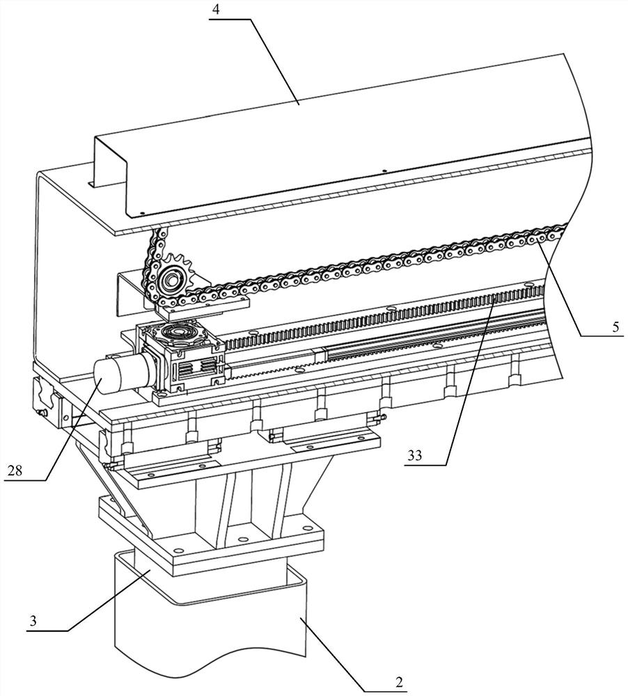 Railway line component laying and replacing gantry crane device and operation method thereof