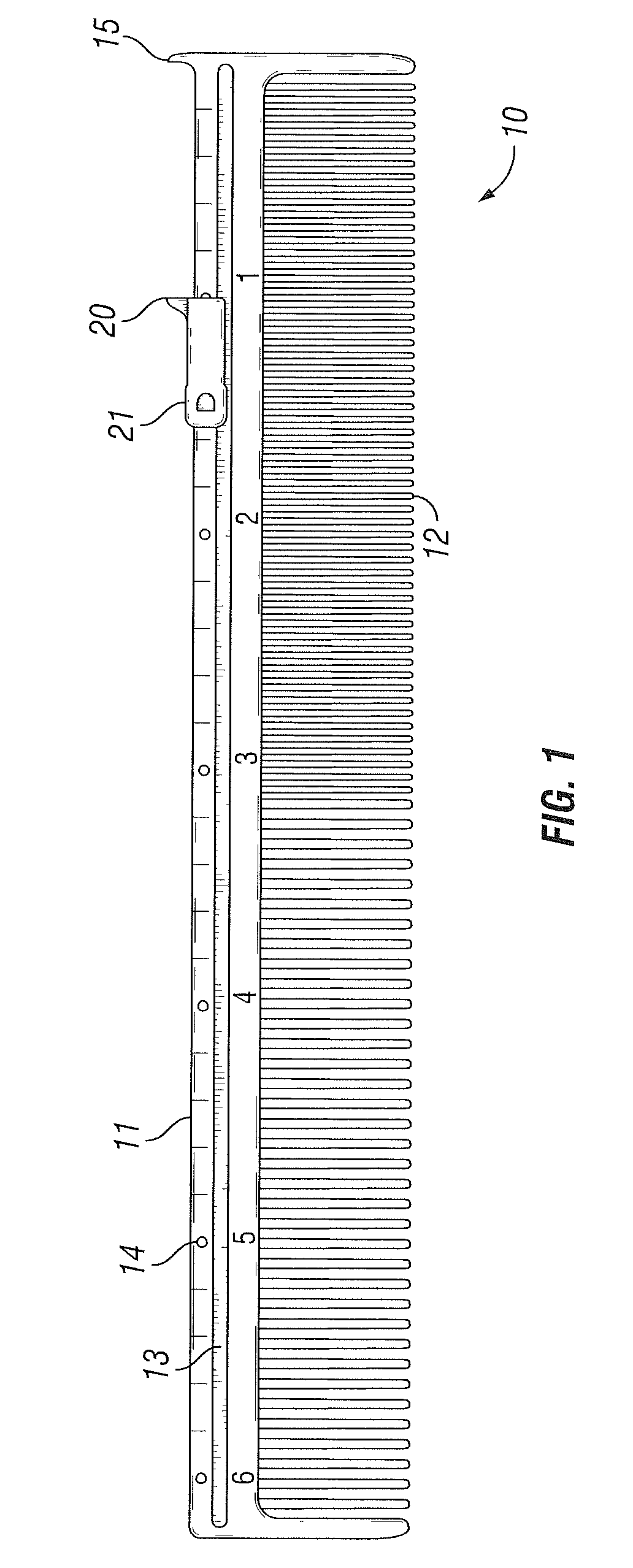 Fixed point barber comb and methods of use