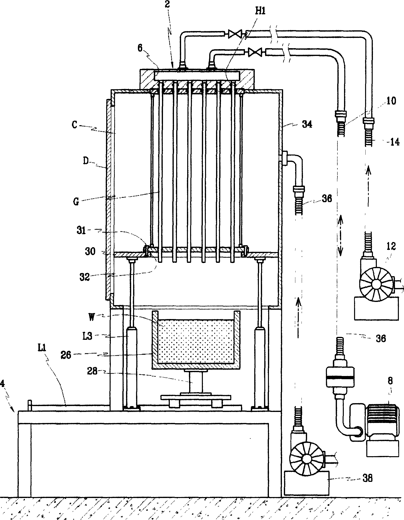 Fluorescent material coating apparatus and method of coating fluorescent substance using the same