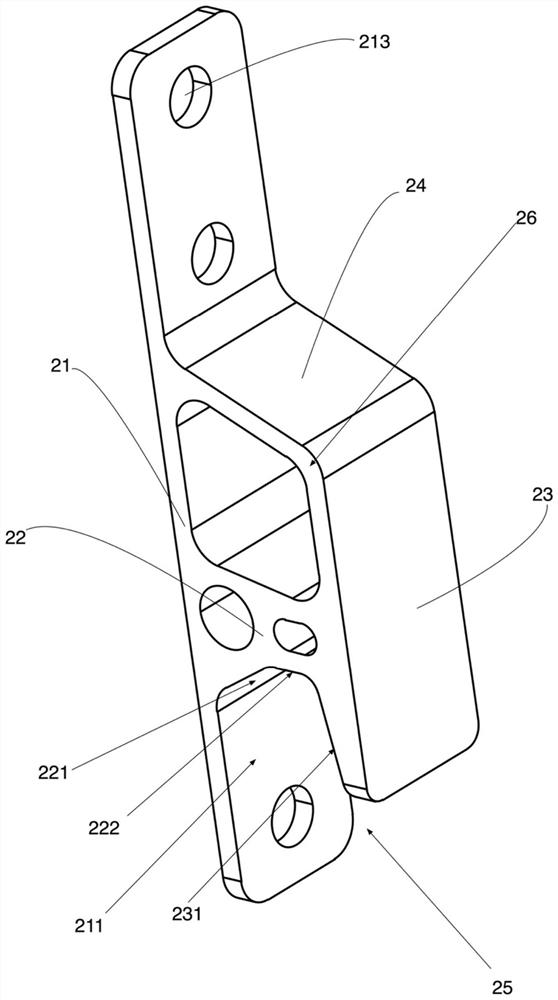 Hooking piece, hooking structure and electrical equipment assembly