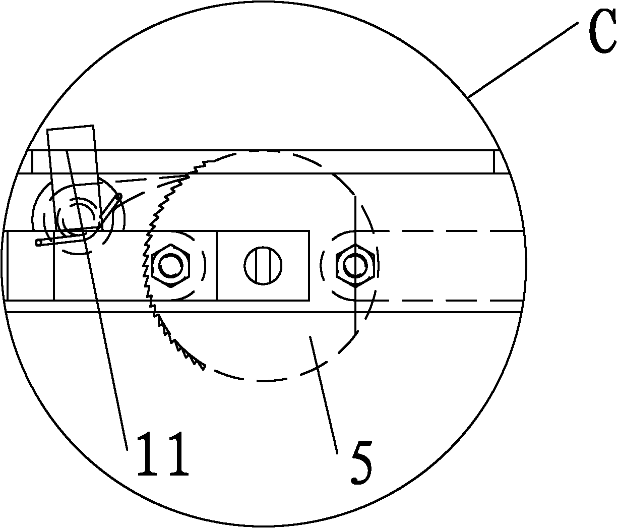 Quick positioning and mounting device of screen armrest support seat of metro vehicle guest room