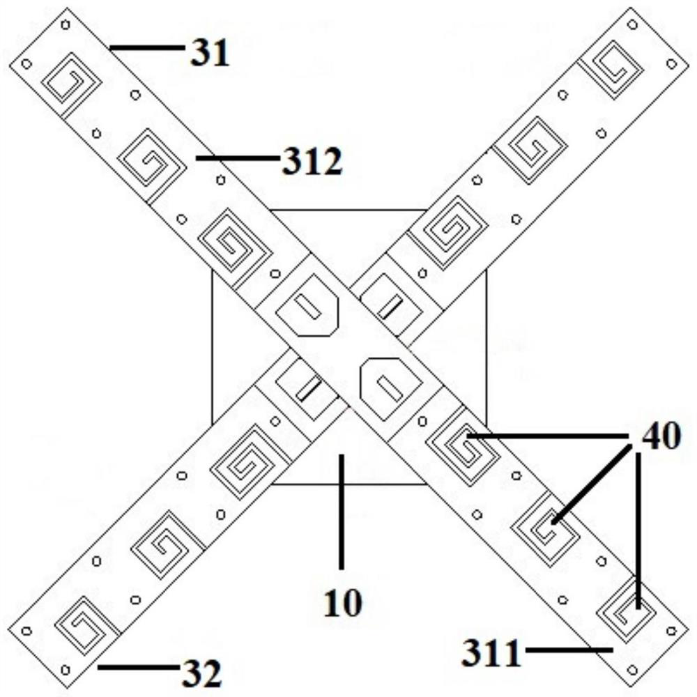 Low-frequency radiation unit and antenna