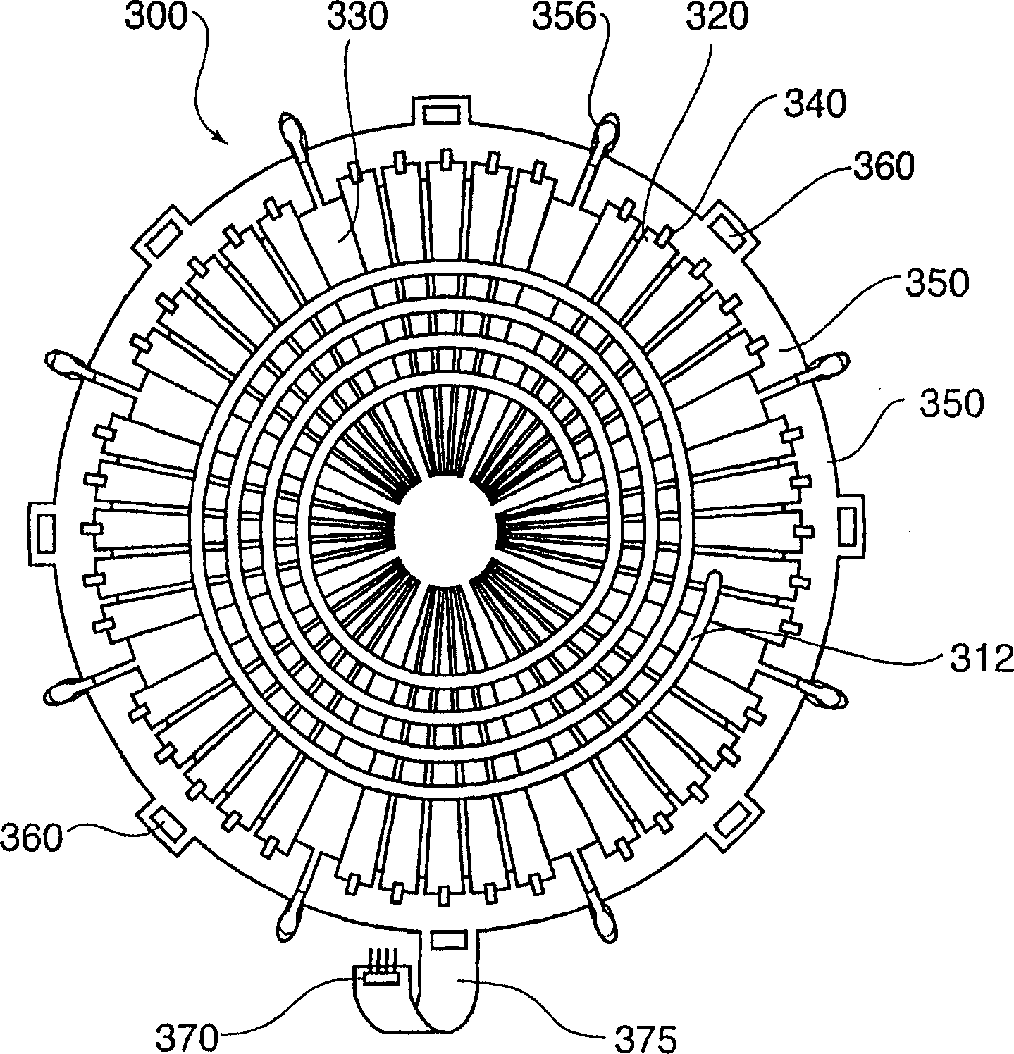 Variable efficiency faraday shield