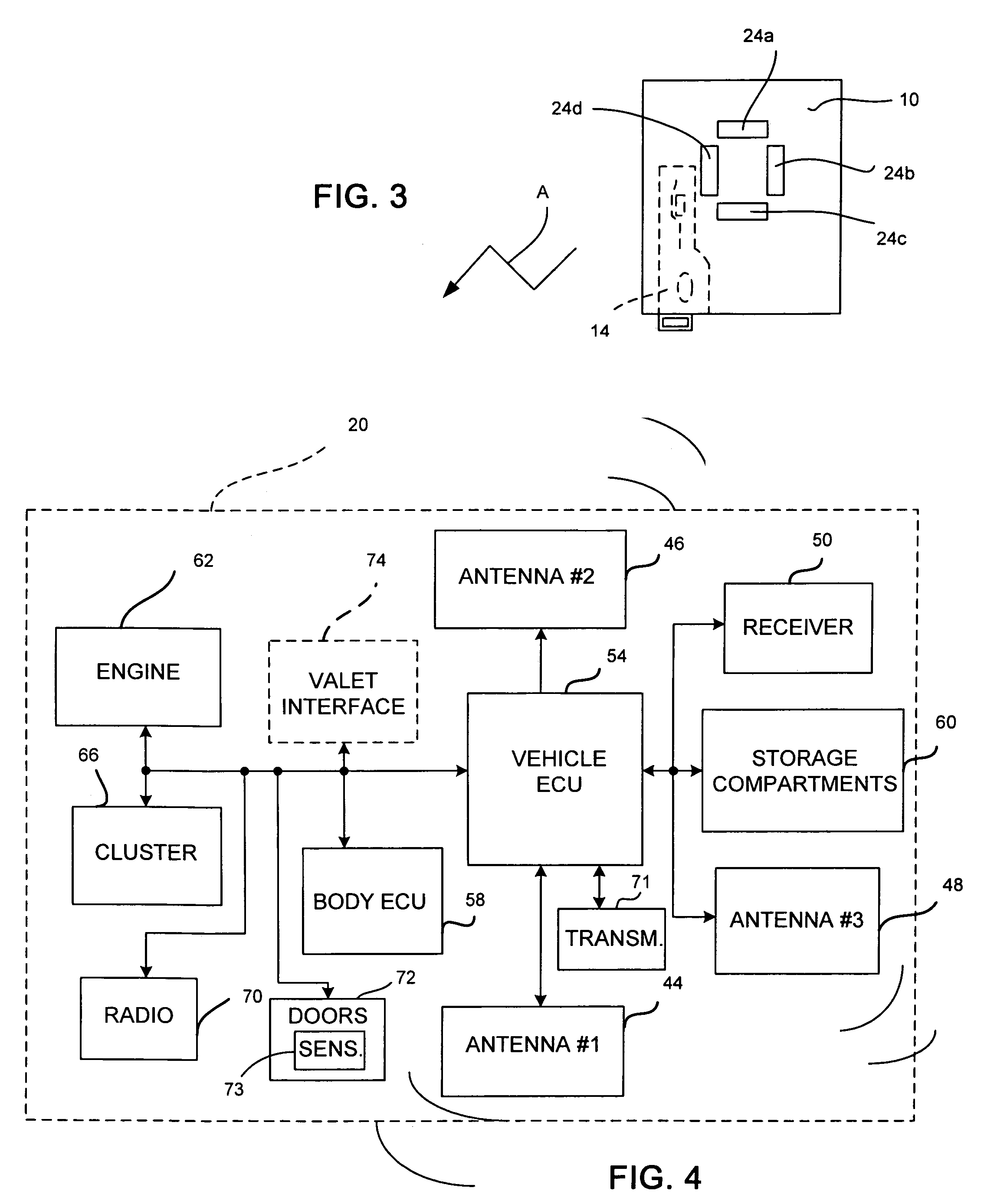 System for controlling a valet mode of a vehicle