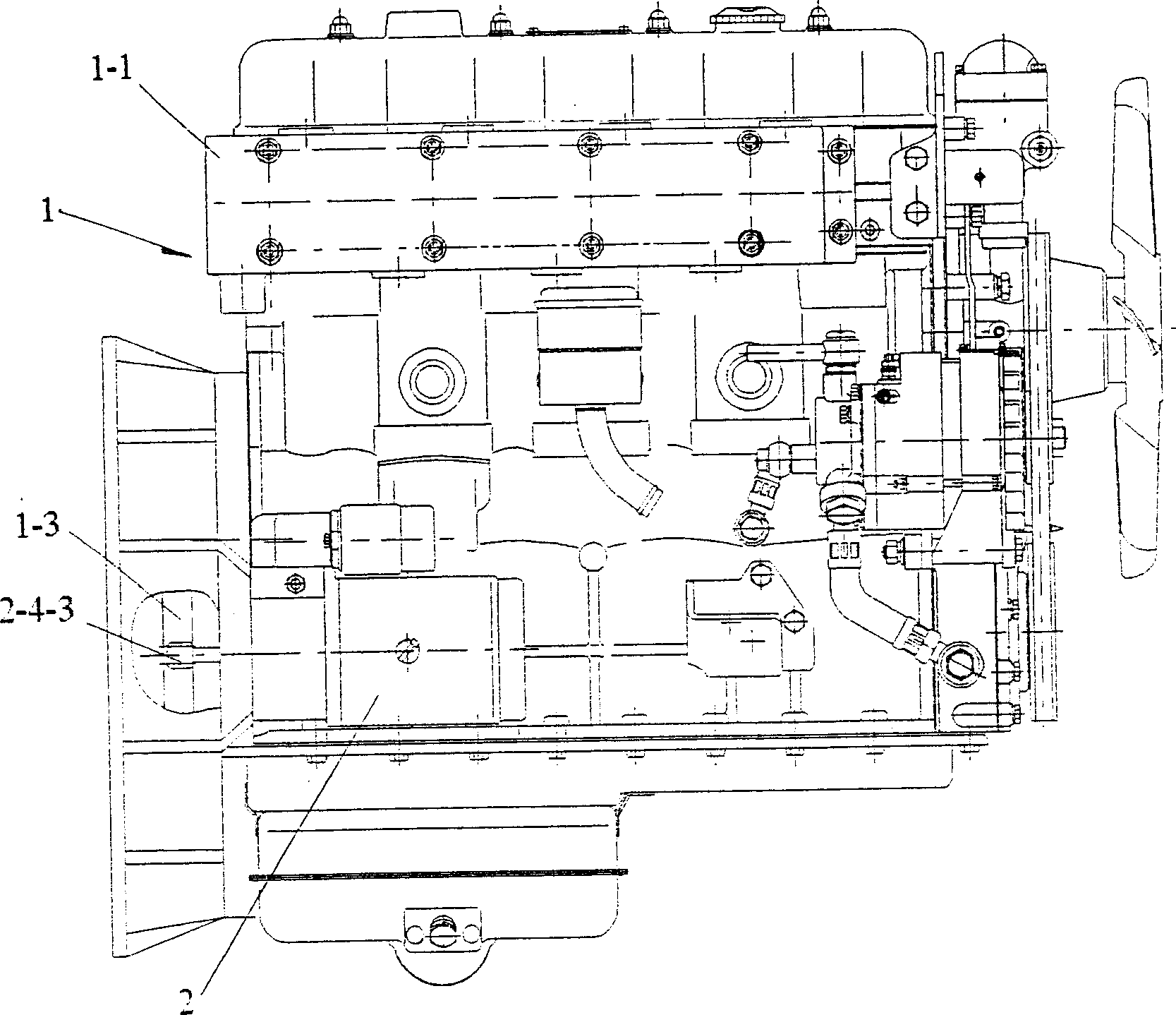 Explosion-proof diesel engine