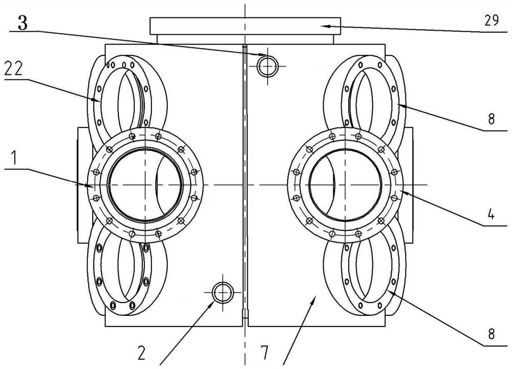 Stainless steel double-row cylinder body welding structure