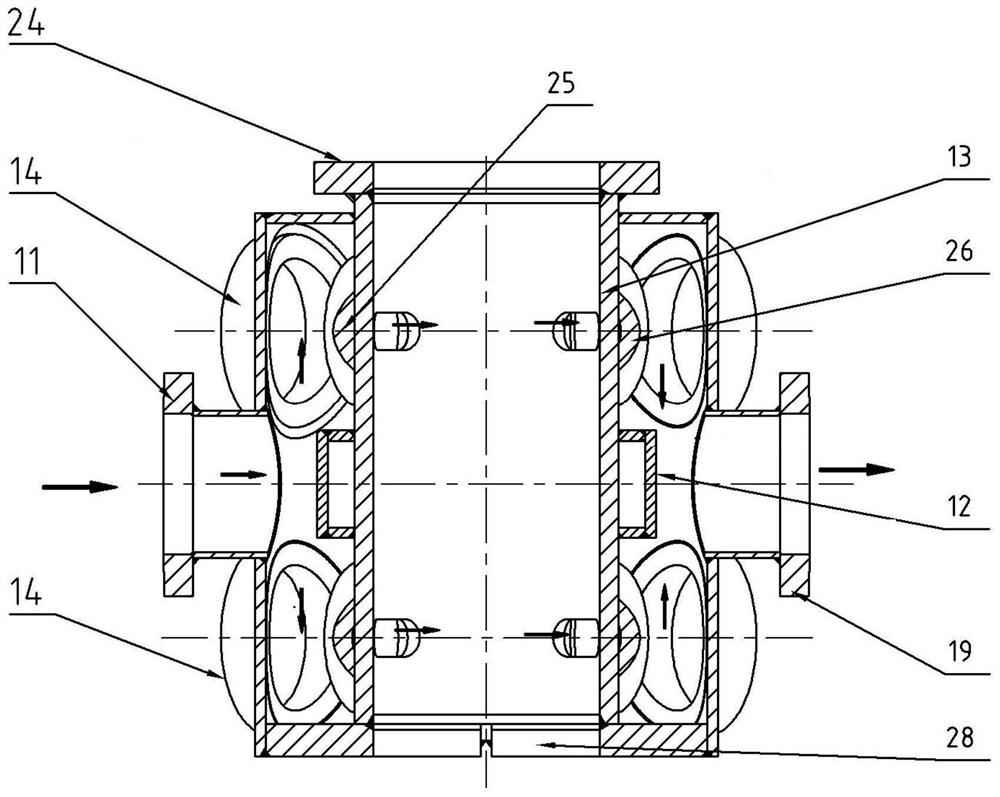 Stainless steel double-row cylinder body welding structure