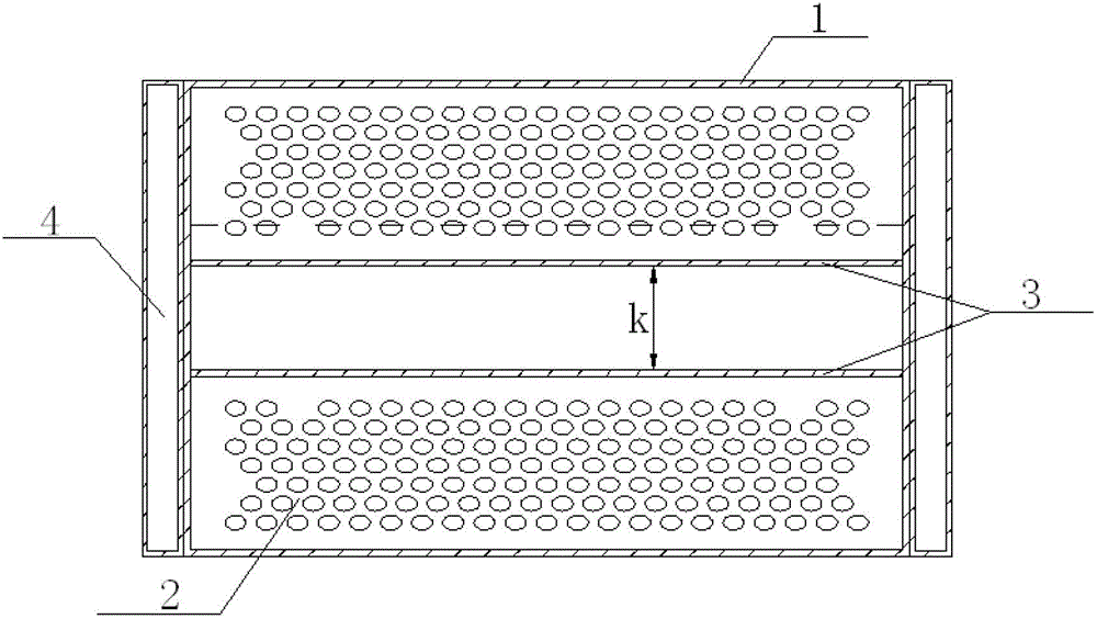 Water-breaking energy-dissipation permeable box type single floating body capable of being assembled