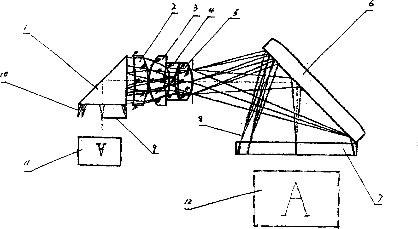 Designing method of secondary enlarging close eye big visual angle imaging apparatus