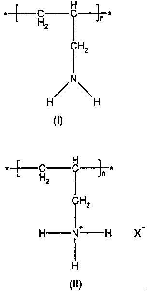 Novel one step process for preparing cross-linked poly(allylamine) polymers