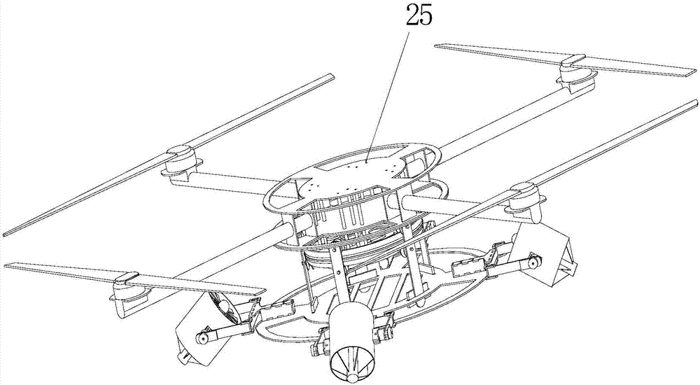 Duct pollination device of multi-rotor type aircraft and pollination method thereof