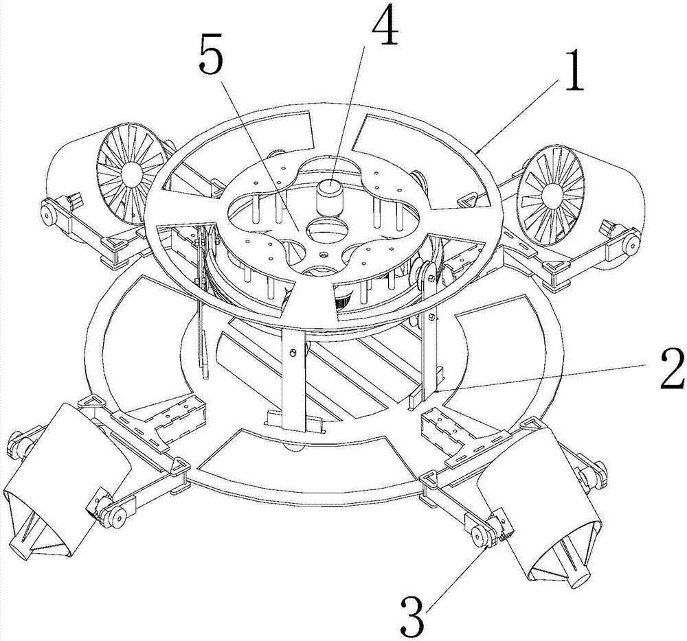 Duct pollination device of multi-rotor type aircraft and pollination method thereof