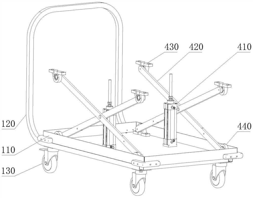 Adjustable supporting device for engine maintenance