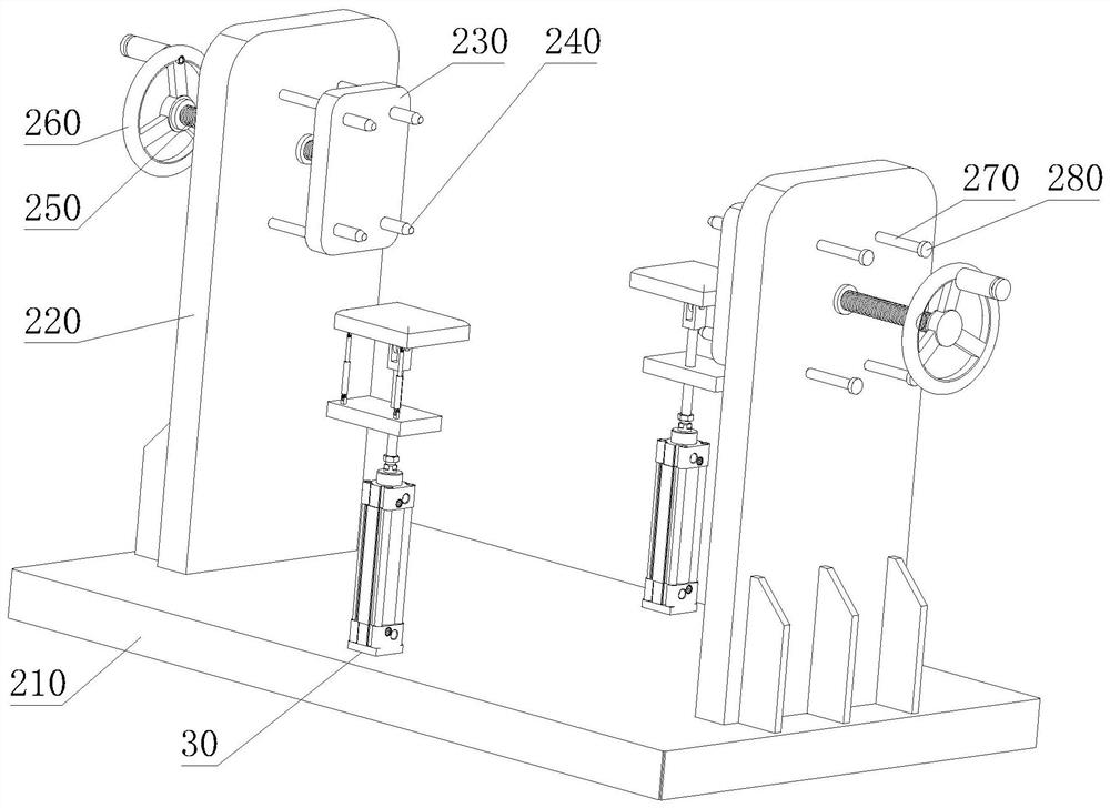 Adjustable supporting device for engine maintenance