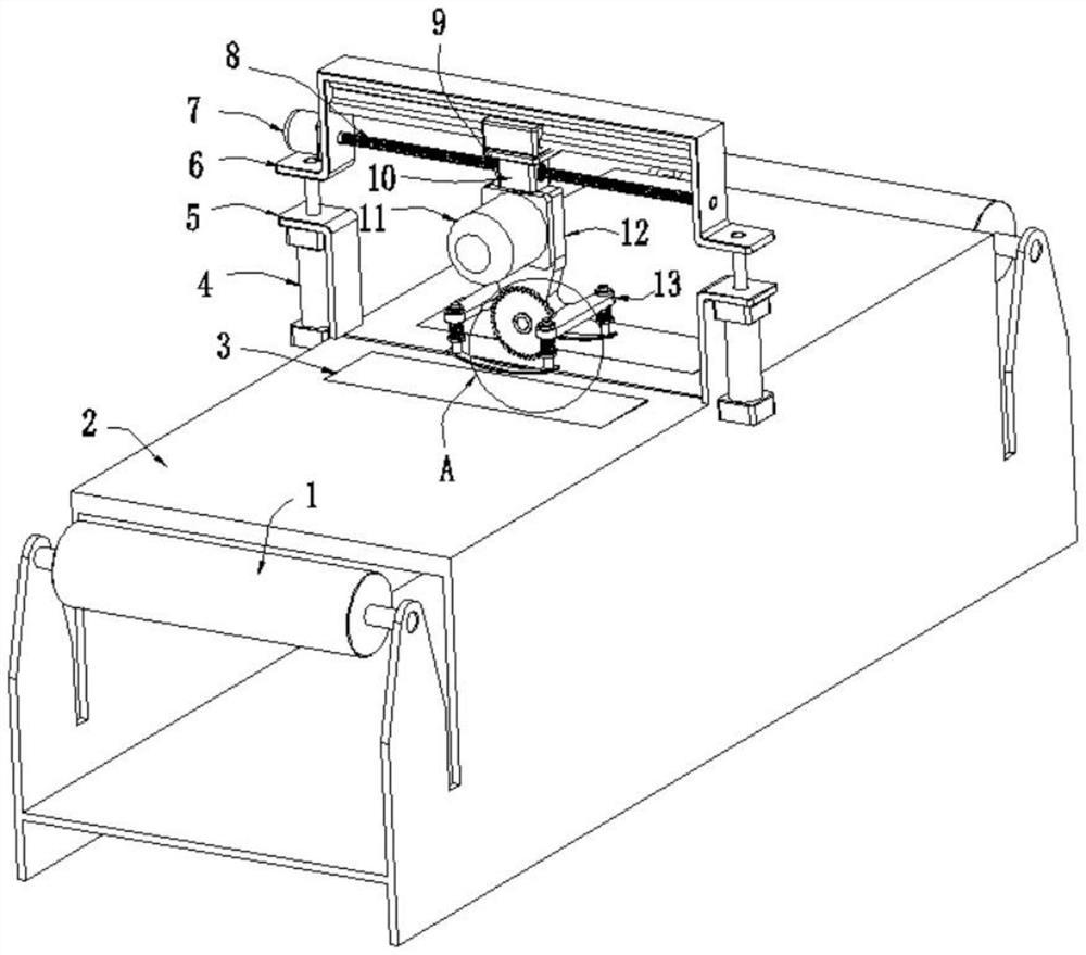 Automatic cutting and shearing machine for clothing processing