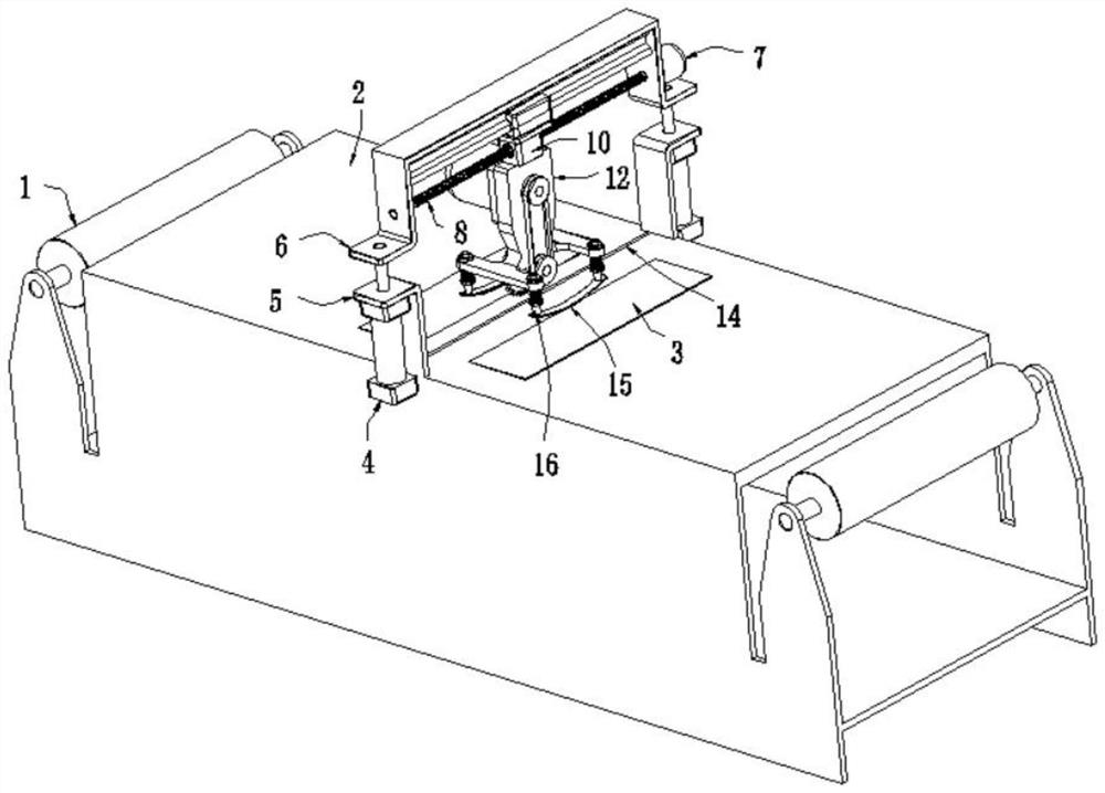 Automatic cutting and shearing machine for clothing processing