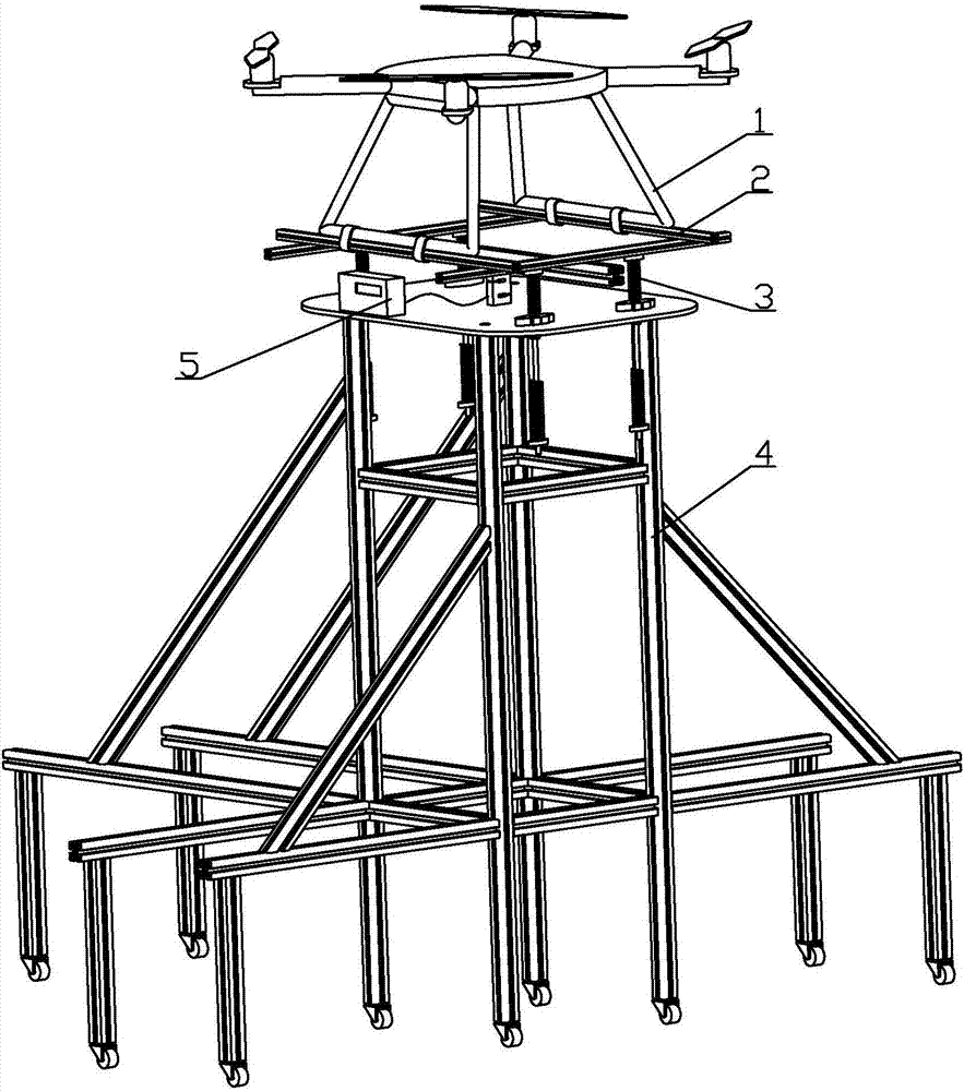 Indoor testing platform and method for agricultural unmanned aerial vehicle