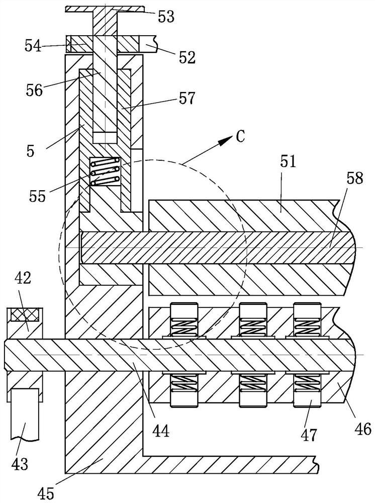 Punching platform of numerical control punching machine