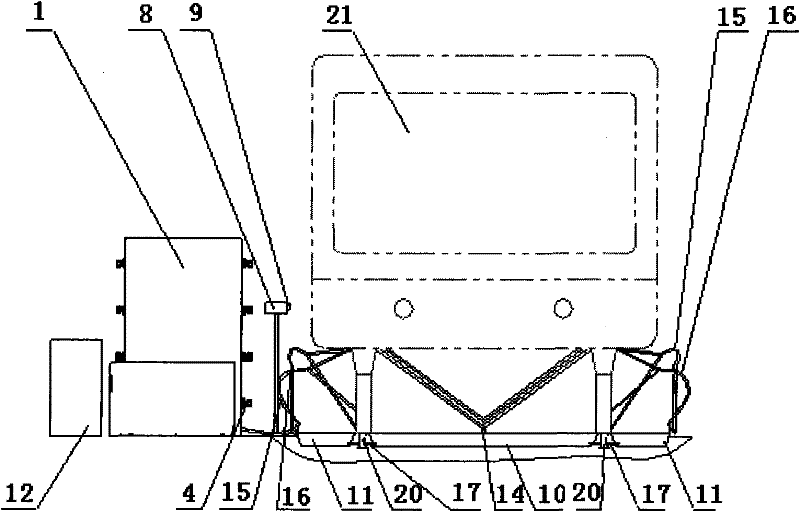 train deicing device